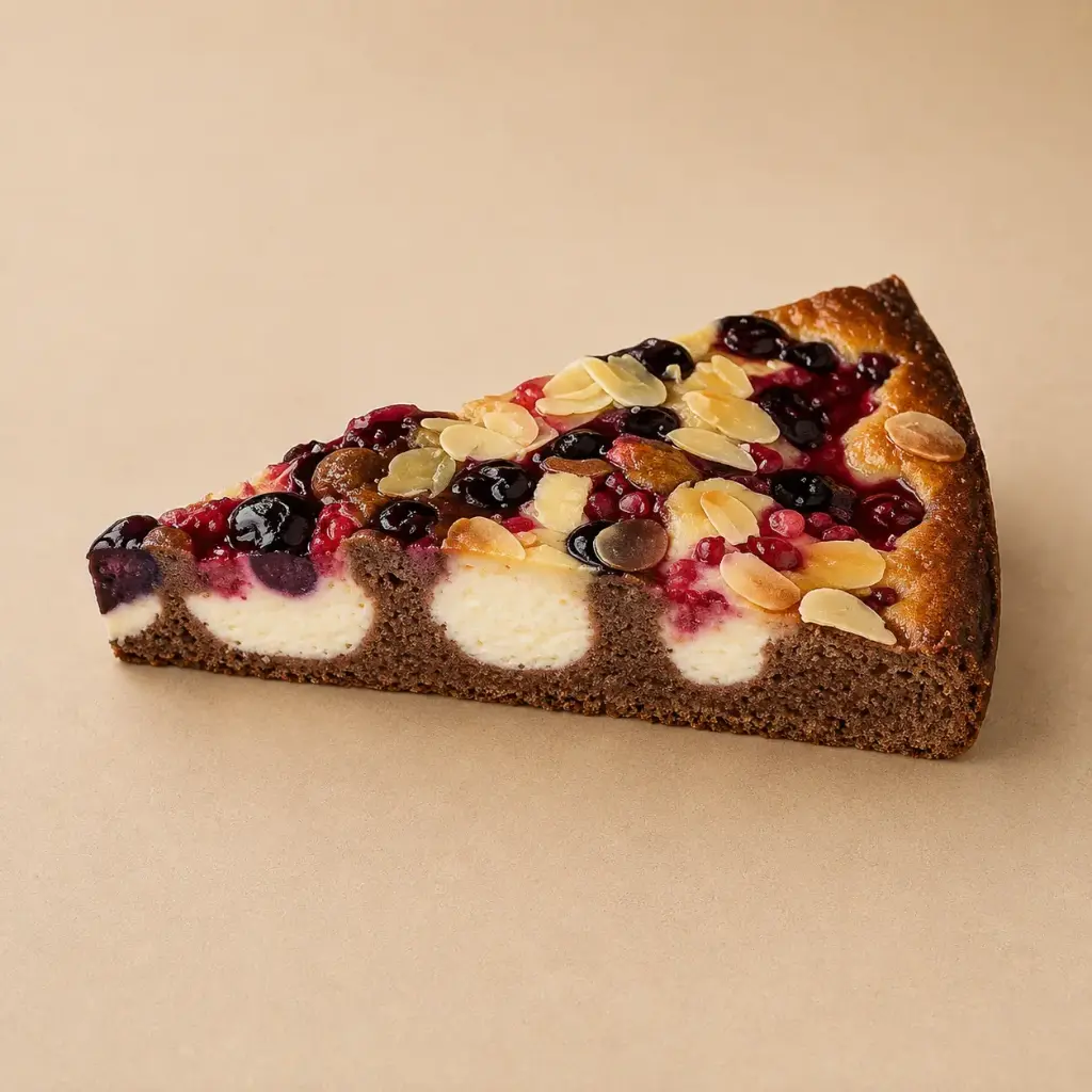 Koláč s príchuťou mandlí a lesným ovocím 10*125 g 